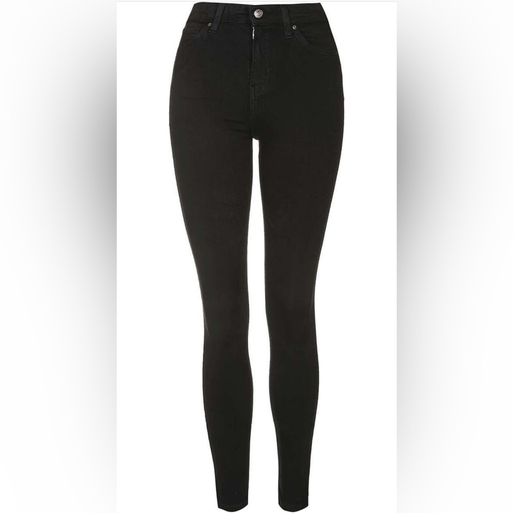 TopShop Jamie high rise black skinny jeans Size:25